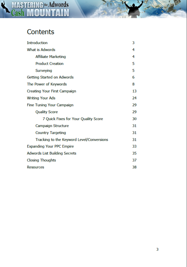 Mastering the Adwords Cash Mountain - Image 2