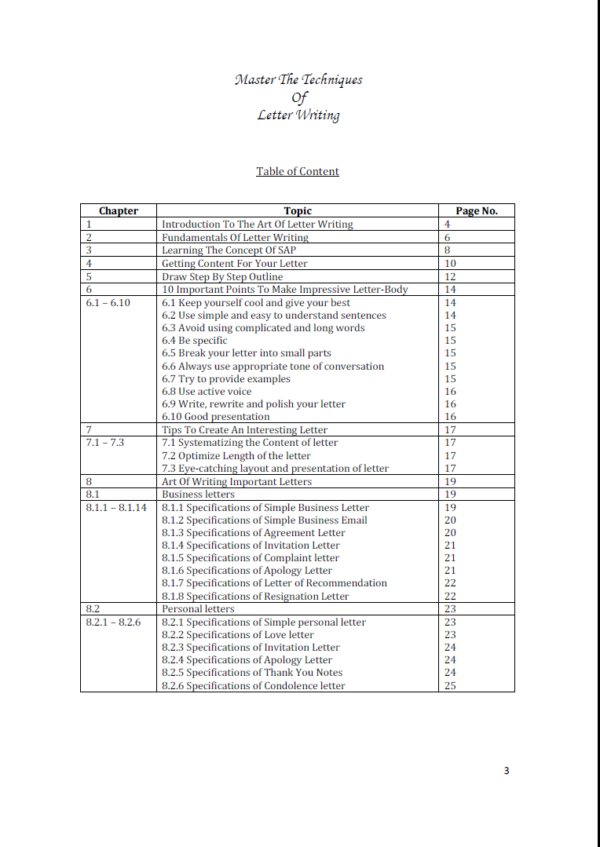 Master the techniques of Letter writting - Image 3