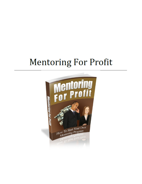 Mentoring For Profit