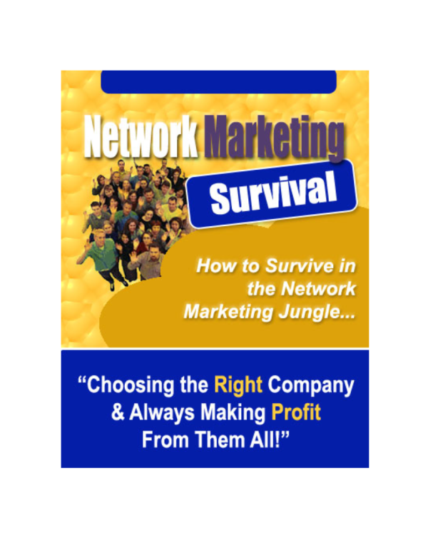 Network Marketing Survival