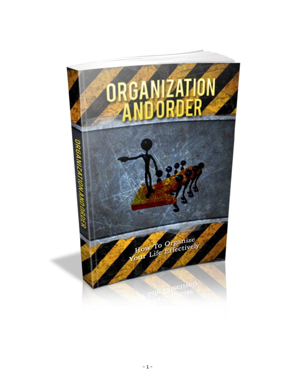 Organization And Order