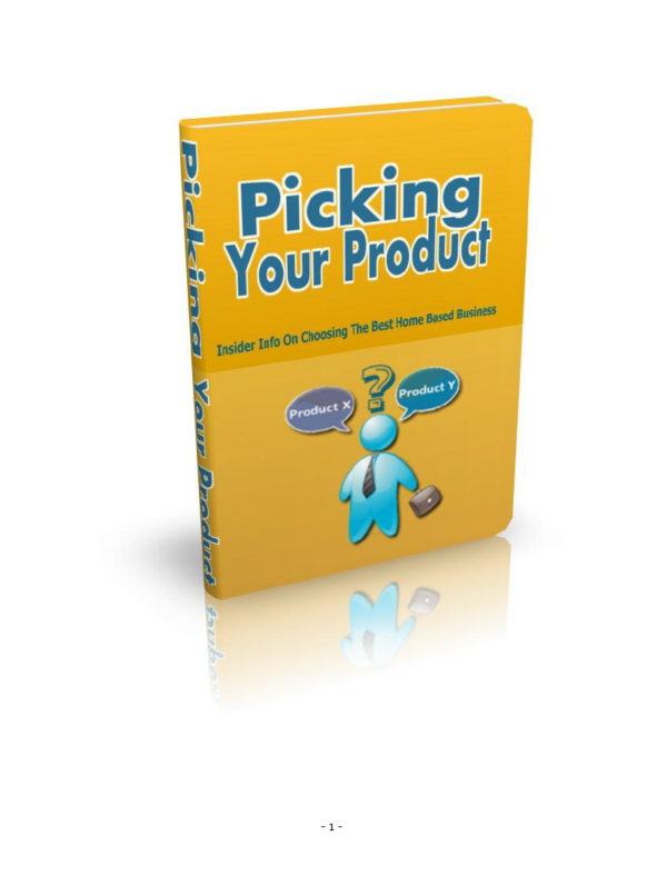 Picking Your Product