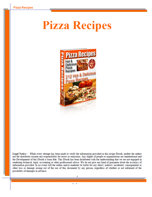 Pizza recipes