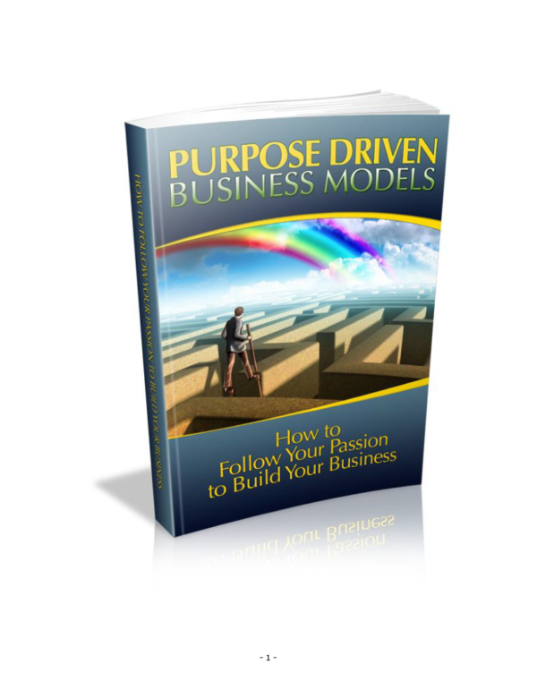 Purpose Driven Business Models