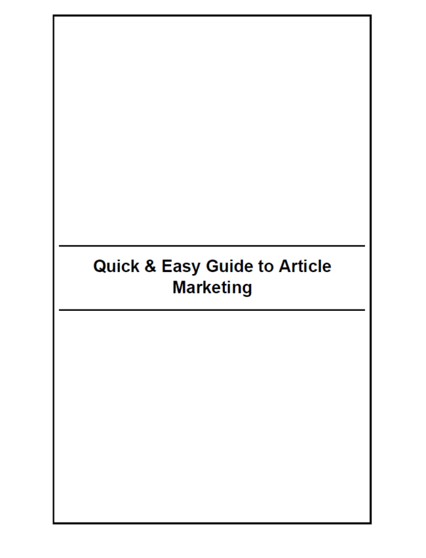 Quick & Easy Guide to Article Marketing - Image 3